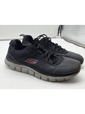 Skechers Lite-Weight Shoes Mens Size 12 Black Mesh Damaged Sneakers 232399W